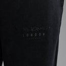 GRAFFITI WASHED BLACK STRAIGHT LEG SWEATPANTS 3枚目の画像