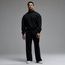 GRAFFITI WASHED BLACK STRAIGHT LEG SWEATPANTS 4枚目の画像
