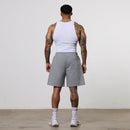 Vanquish Essential Steel Grey Oversized Heavyweight Shorts 3枚目の画像