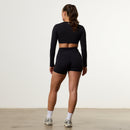 Enhance V2 Black Long Sleeve Twist Front Top 5枚目の画像