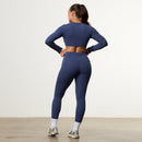 Enhance V2 Dusk Blue Long Sleeve Twist Front Top 4枚目の画像