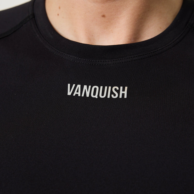 Enhance V2 Black Cap Sleeve T-shirt 2枚目の画像