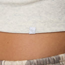 WOMENS NEUTRAL MIDI LONG SLEEVE RIBBED T SHIRT 3枚目の画像