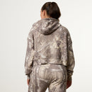 LADIES CAMO OVERSIZED CROPPED HOODIE 2枚目の画像