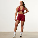 Vanquish Elevate V2 Scarlet Red Seamless Scrunch Shorts 3枚目の画像