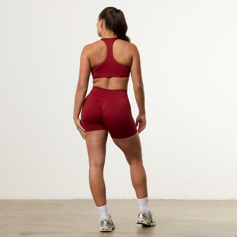 Vanquish Elevate V2 Scarlet Red Seamless Scrunch Shorts 4枚目の画像