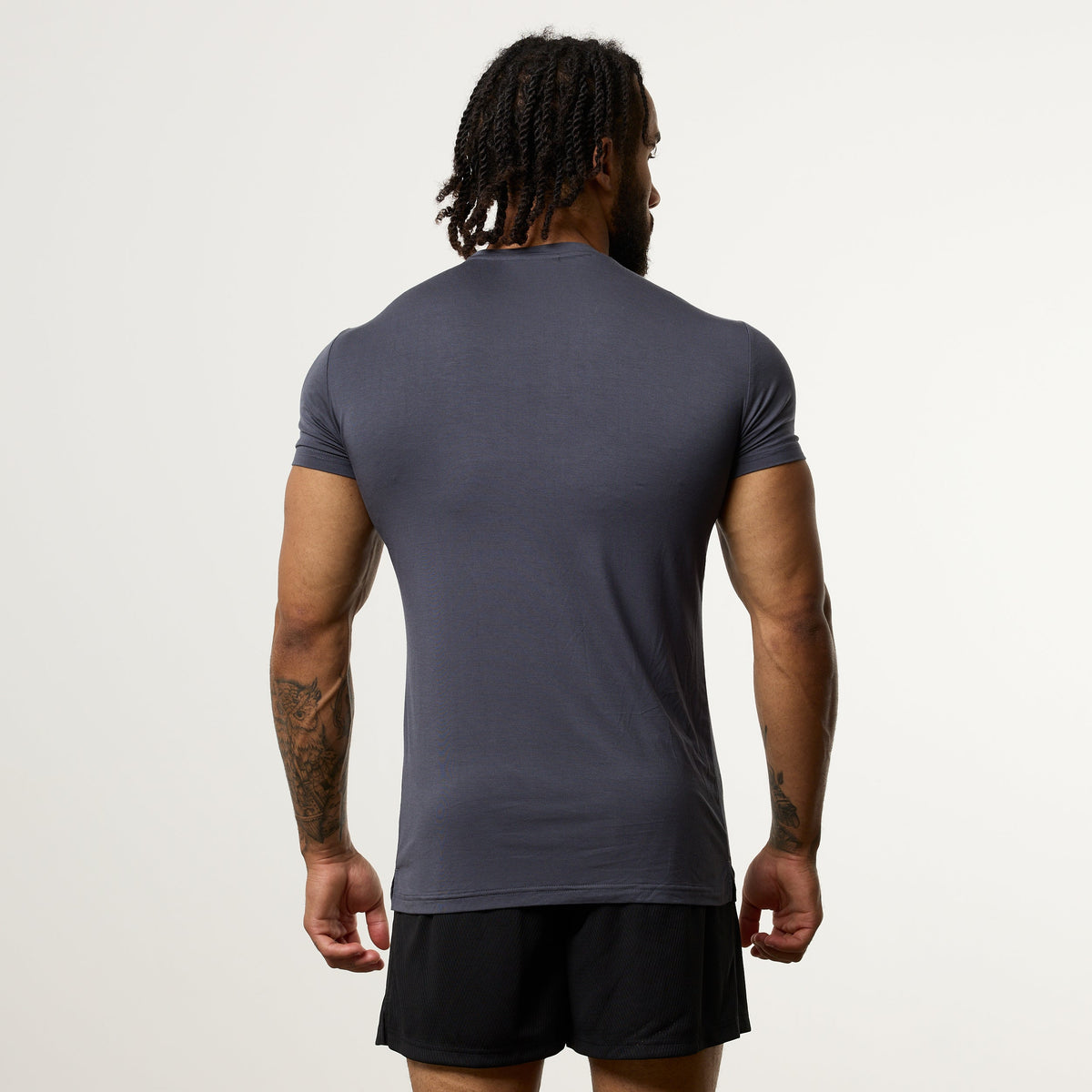 Vanquish Ultra Soft Denim Blue Slim Fit T Shirt 4枚目の画像