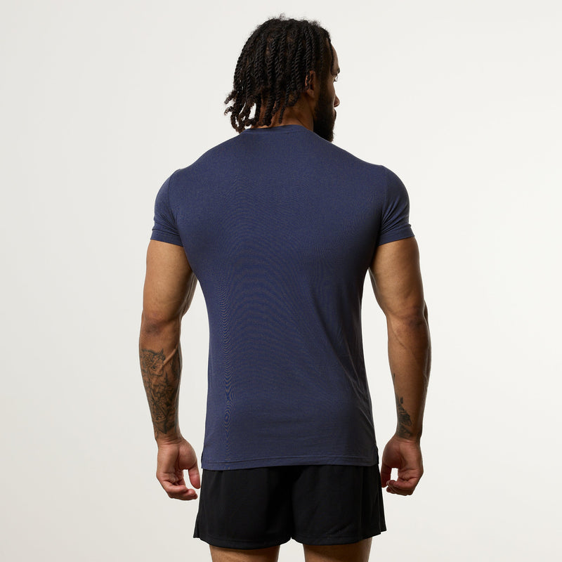 Vanquish Ultra Soft Navy Blue Slim Fit T Shirt 2枚目の画像