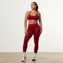 Vanquish Elevate V2 Scarlet Red Seamless Cross Back Minimal Bra 3枚目の画像