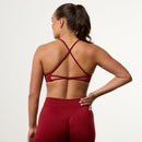 Vanquish Elevate V2 Scarlet Red Seamless Cross Back Minimal Bra 1枚目の画像