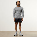 Vanquish Ultra Soft Steel Grey Long Sleeve Slim Fit T Shirt 4枚目の画像