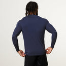 Vanquish Ultra Soft Navy Blue Long Sleeve Slim Fit T Shirt 2枚目の画像