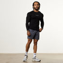 Vanquish Ultra Soft Black Long Sleeve Slim Fit T Shirt 3枚目の画像