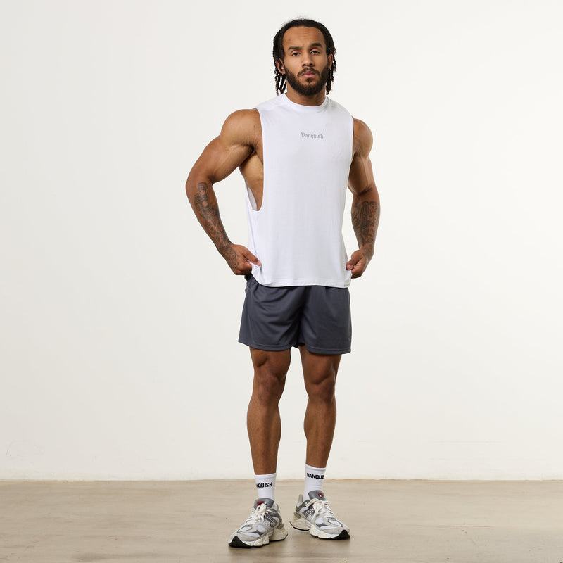 【新品】Mサイズ　2枚セット VANQUISH FITNESS VANQUISH FITNESS Ultra Softモデル ホワイト オーバーサイズ