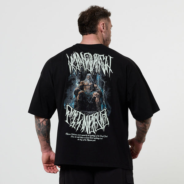 Vanquish Olympus Black Zeus Oversized Boxy T Shirt 1枚目の画像