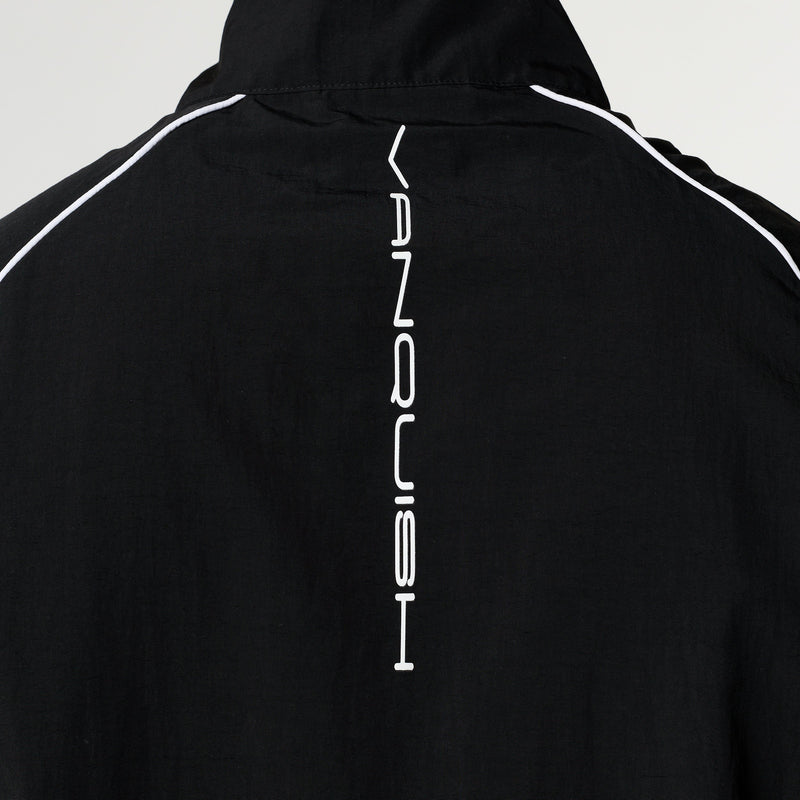 VANQUISH FITNESS Nylon Tracksuitモデル ブラック トラック ジャケット