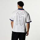 VANQUISH WHITE OVERSIZED BOXY FOOTBALL JERSEY 2枚目の画像