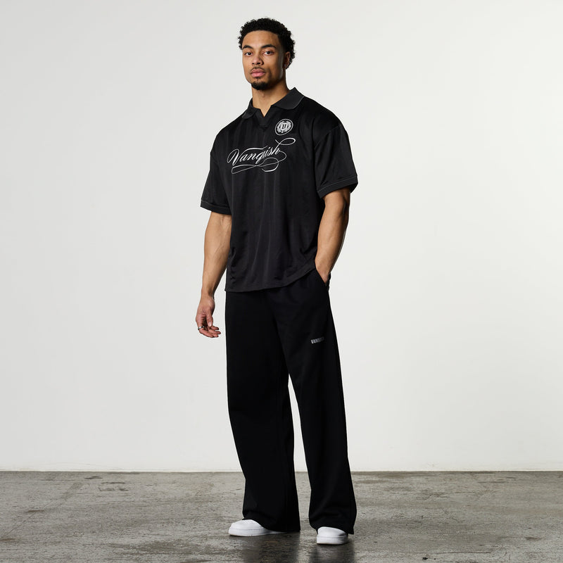 トップス VANQUISH FITNESS OversizedFootballJersey VANQUISH FITNESS Football Jerseyモデル ブラック オーバーサイズ