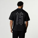 VANQUISH BLACK OVERSIZED BOXY FOOTBALL JERSEY 2枚目の画像