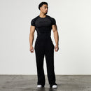 TRIBAL COMPRESSION BLACK SHORT SLEEVE T SHIRT 6枚目の画像
