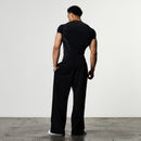TRIBAL COMPRESSION BLACK SHORT SLEEVE T SHIRT 7枚目の画像