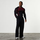 TRIBAL COMPRESSION BLACK AND RED LONG SLEEVE T SHIRT 5枚目の画像