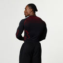 TRIBAL COMPRESSION BLACK AND RED LONG SLEEVE T SHIRT 2枚目の画像