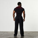 TRIBAL COMPRESSION BLACK AND RED SHORT SLEEVE T SHIRT 7枚目の画像