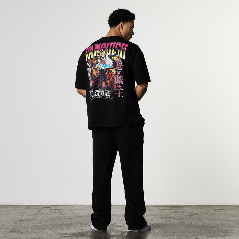 VANQUISH FITNESS 遊戯王モデル 遊戯ブラック オーバーサイズTシャツ