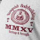 HERITAGE AND STRENGTH GREY OVERSIZED ZIP HOODIE 4枚目の画像