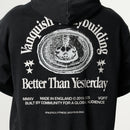 HERITAGE AND STRENGTH BLACK OVERSIZED ZIP HOODIE 4枚目の画像