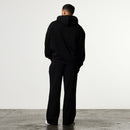 WAFFLE BLACK OVERSIZED HOODIE 5枚目の画像
