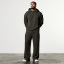 WAFFLE DARK KHAKI STRAIGHT LEG SWEATPANTS 4枚目の画像