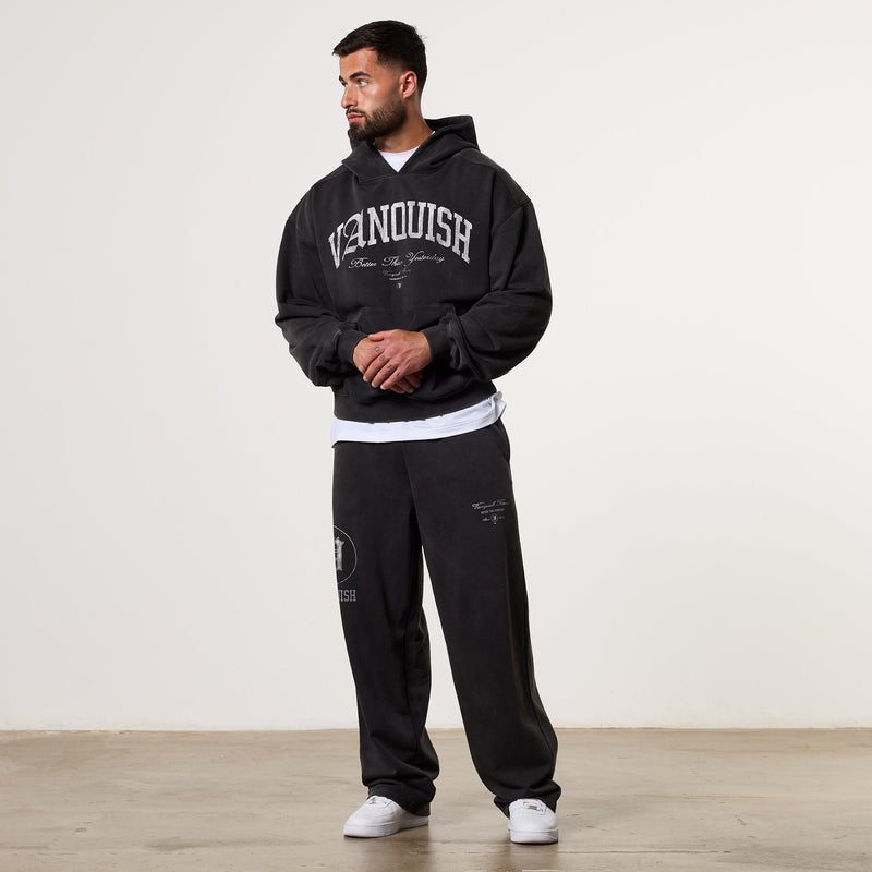 Vanquish Legacy Black Washed Oversized Pullover Hoodie 2枚目の画像