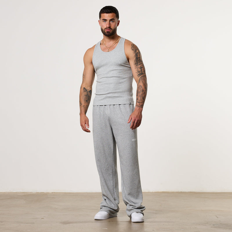 Vanquish Essential V2 Grey Melange Ribbed Tank 3枚目の画像