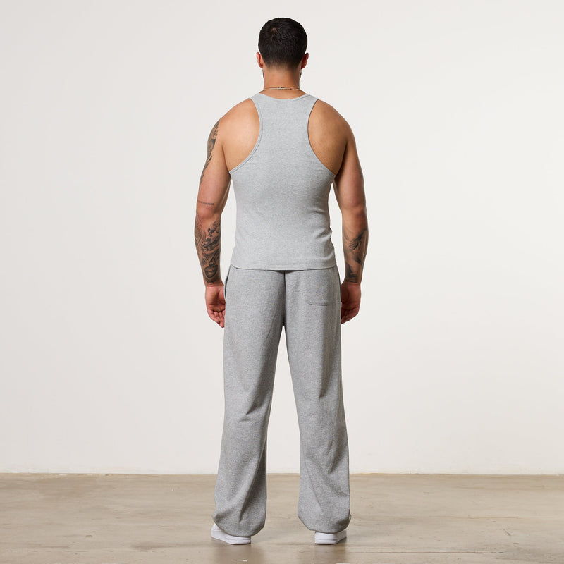 Vanquish Essential V2 Grey Melange Ribbed Tank 4枚目の画像