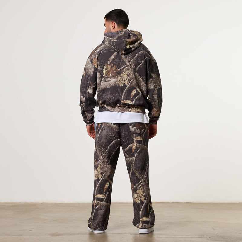 CAMO BLACK OVERSIZED FULL ZIP HOODIE 5枚目の画像