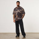CAMO BLACK OVERSIZED BOXY T SHIRT 4枚目の画像