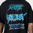 Vanquish Grunge Washed Black Oversized Boxy T Shirt 3枚目の画像