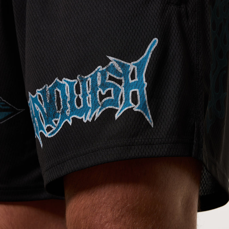 Vanquish Grunge Black Mesh Shorts 2枚目の画像