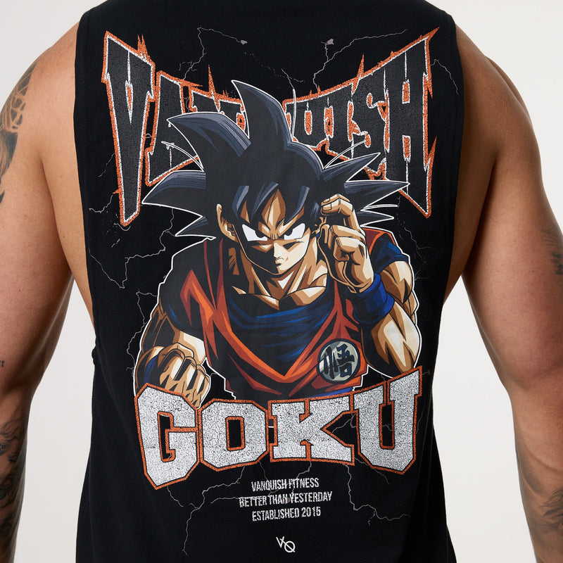 Vanquish DBS Goku Black Sleeveless T-Shirt 3枚目の画像
