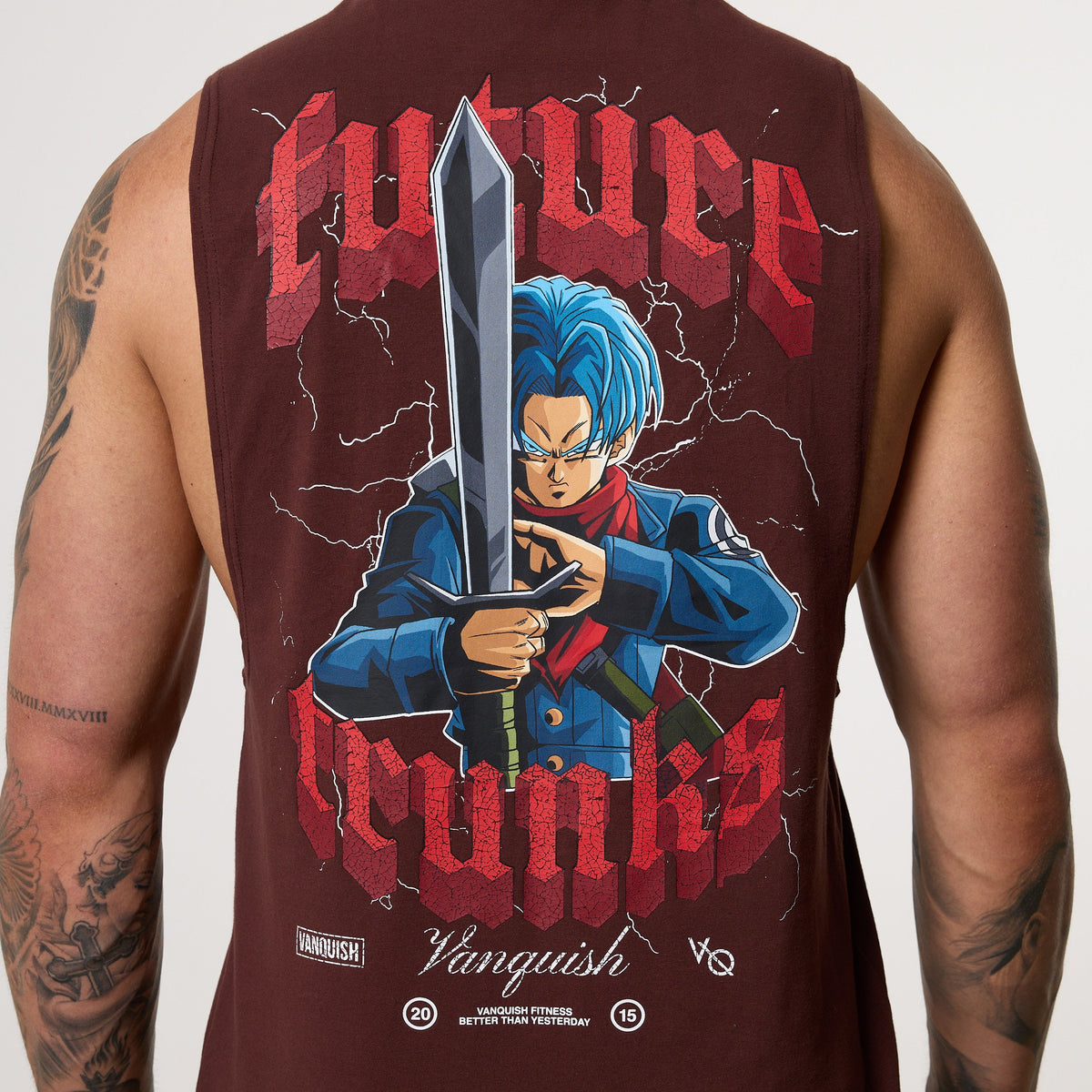 VANQUISH FITNESS DBSモデル トランクス ブラウン ノースリーブTシャツ
