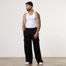 Essential BLACK BAGGY CARGO SWEATPANTS 5枚目の画像