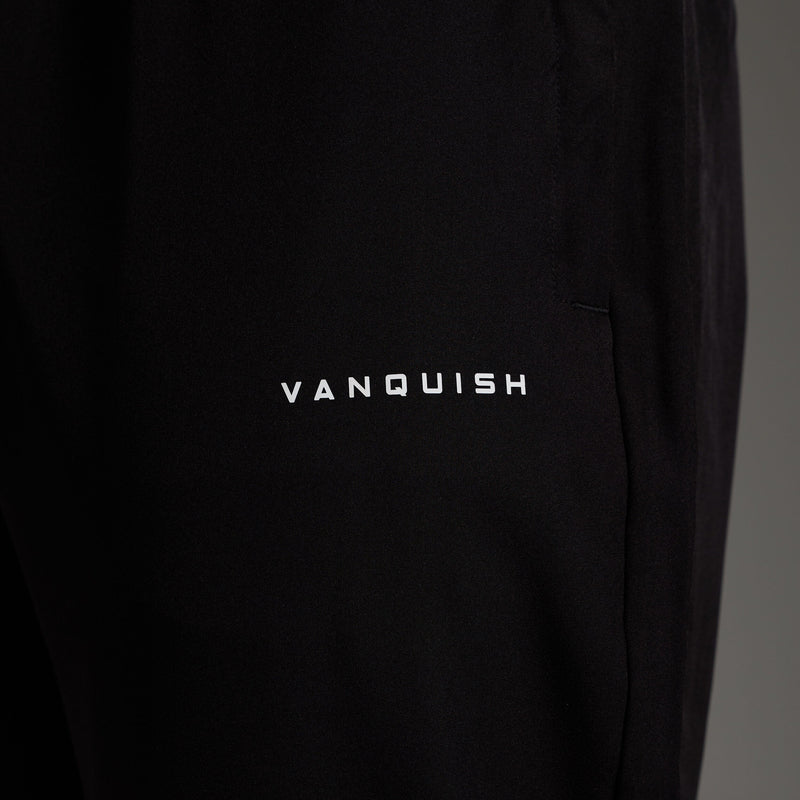 VANQUISH FITNESS Originモデル ブラック パフォーマンス テーパード スウェットパンツ