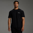 SLUB MINIMAL BLACK OVERSIZED T SHIRT 1枚目の画像