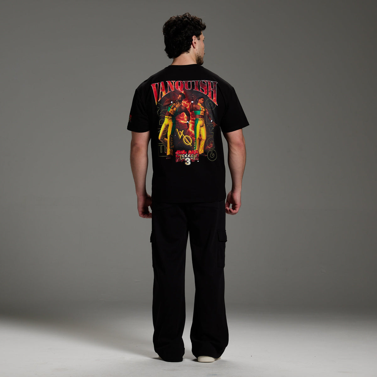 TEKKEN EDDY GORDO BLACK OVERSIZED T SHIRT 6枚目の画像