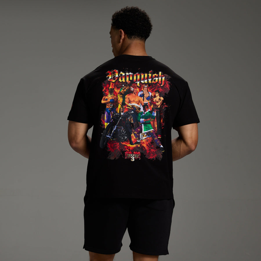 TEKKEN COLLAGE BLACK OVERSIZED T SHIRT 1枚目の画像