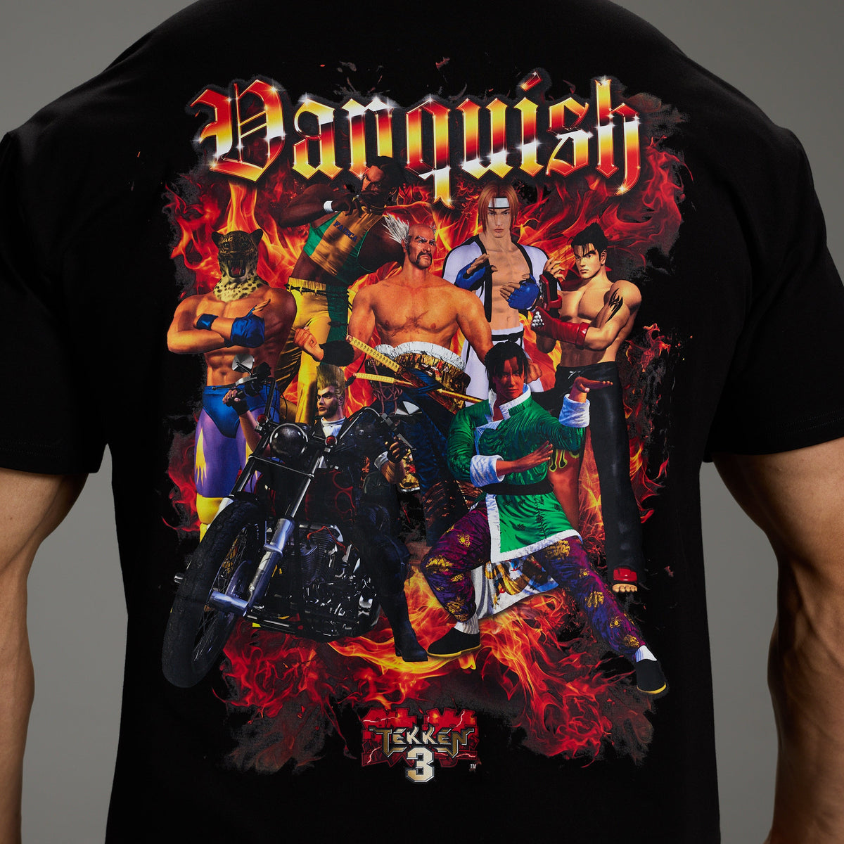 TEKKEN COLLAGE BLACK OVERSIZED T SHIRT 3枚目の画像