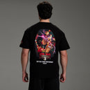 TEKKEN BLUR COLLAGE BLACK OVERSIZED T SHIRT 1枚目の画像