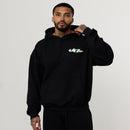 ACID BLACK OVERSIZED HOODIE 2枚目の画像